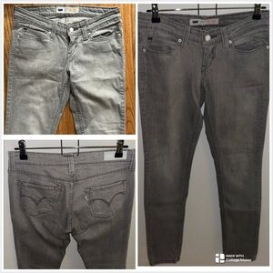 LEVIS Womens Grey Demi Curve Jeans Size 5/27